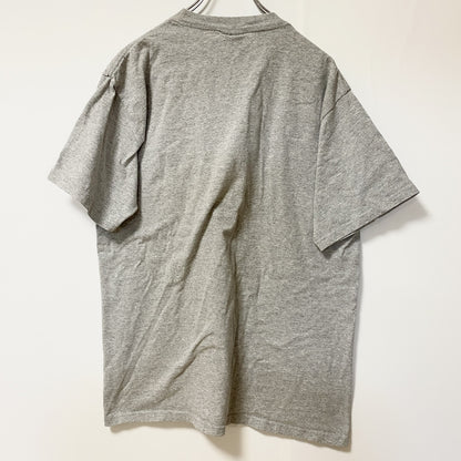 古着 used　Champion　チャンピオン　半袖クルーネックロゴプリントTシャツ　グレー　GEORGIA　ロゴ刺繡　Lサイズ