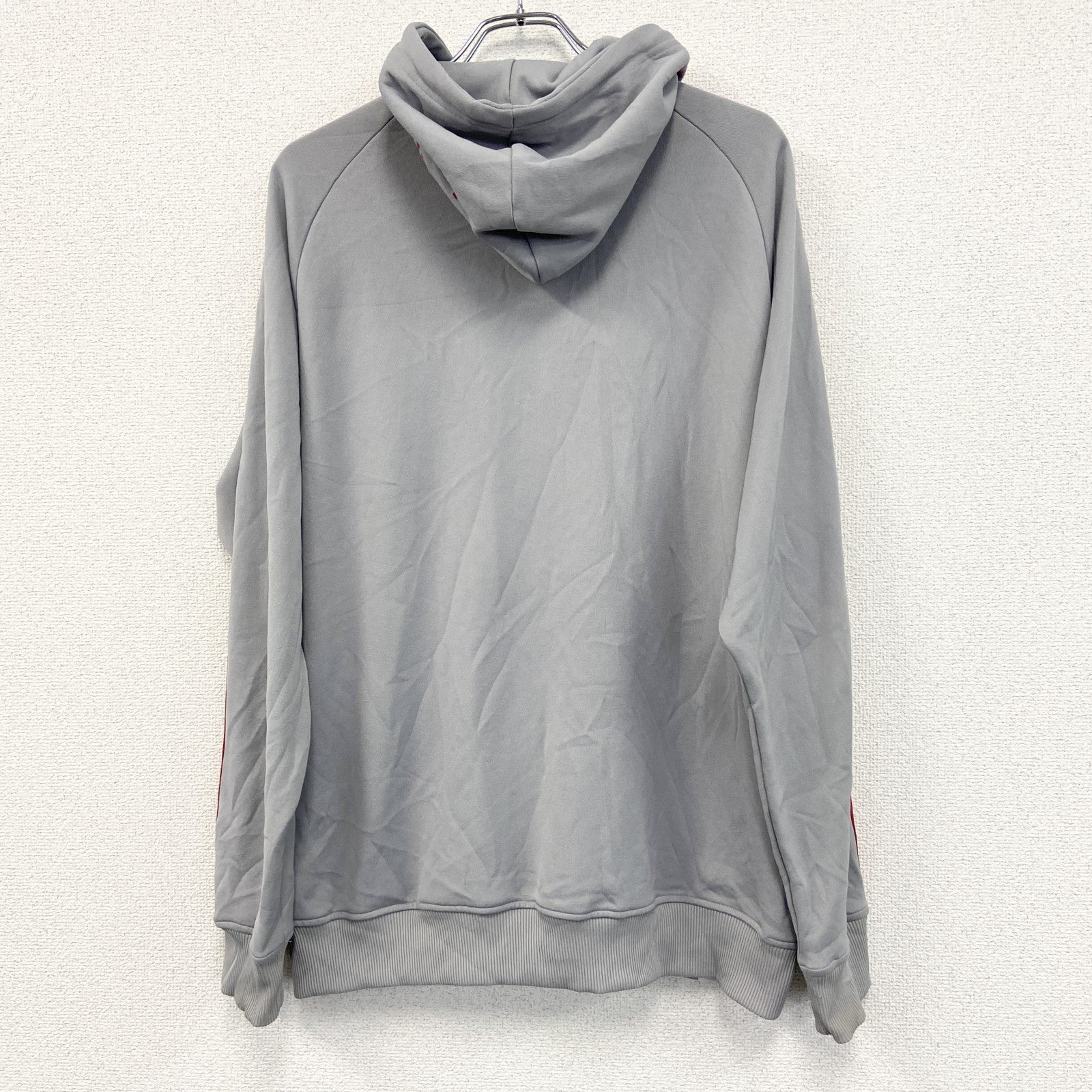 adidas　アディダス　トラックジャケット/ジャージ　フーディ　グレー　XLサイズ
