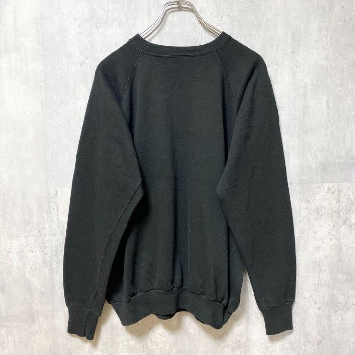 古着 used　90s　長袖プリントスウェット　トレーナー　NEWYORK　ニューヨーク　黒　ブラック　クルーネック　ヴィンテージ
