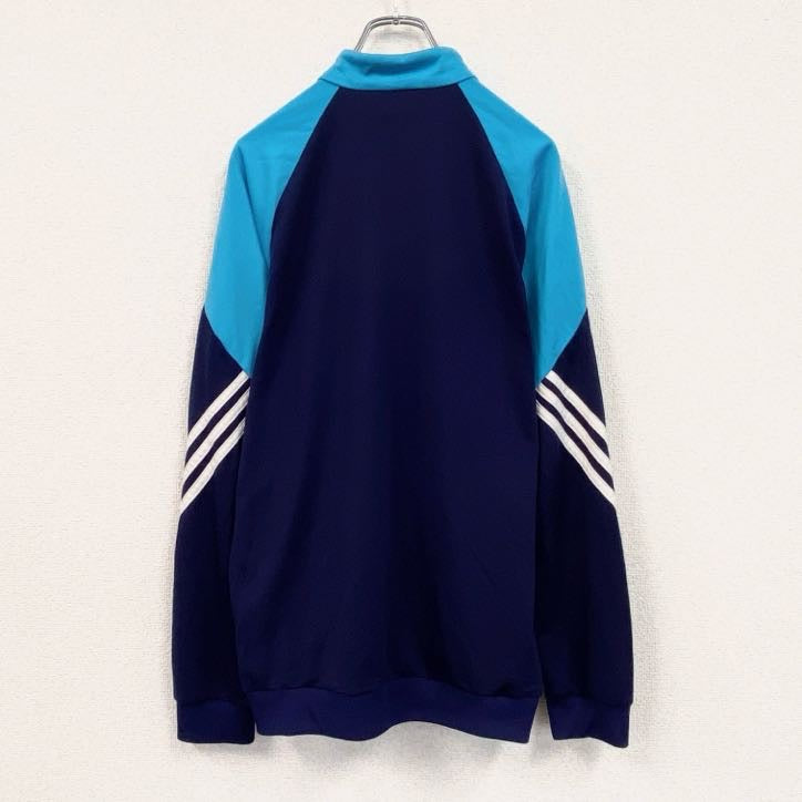 adidas　アディダス　トラックジャケット/ジャージ　紺　ネイビー　ライトブルー　Mサイズ