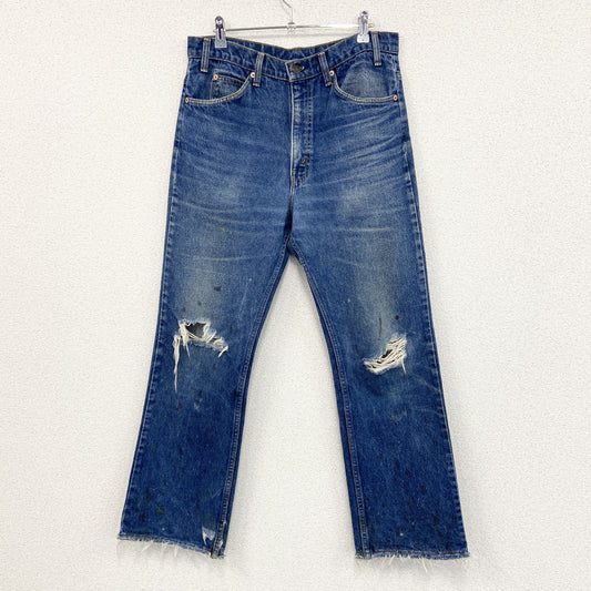 90s　Levi’s　リーバイス　517　ブーツカットデニムパンツ　ヴィンテージ　オレンジタブ　インディゴ