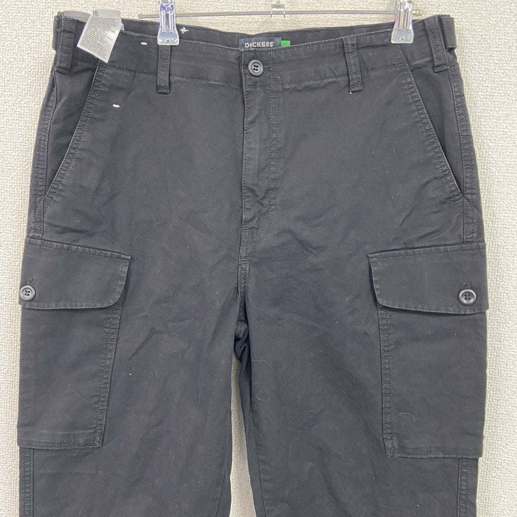 DOCKERS　ドッカーズ　カーゴパンツ　ワークパンツ　黒　ブラック　W32サイズ
