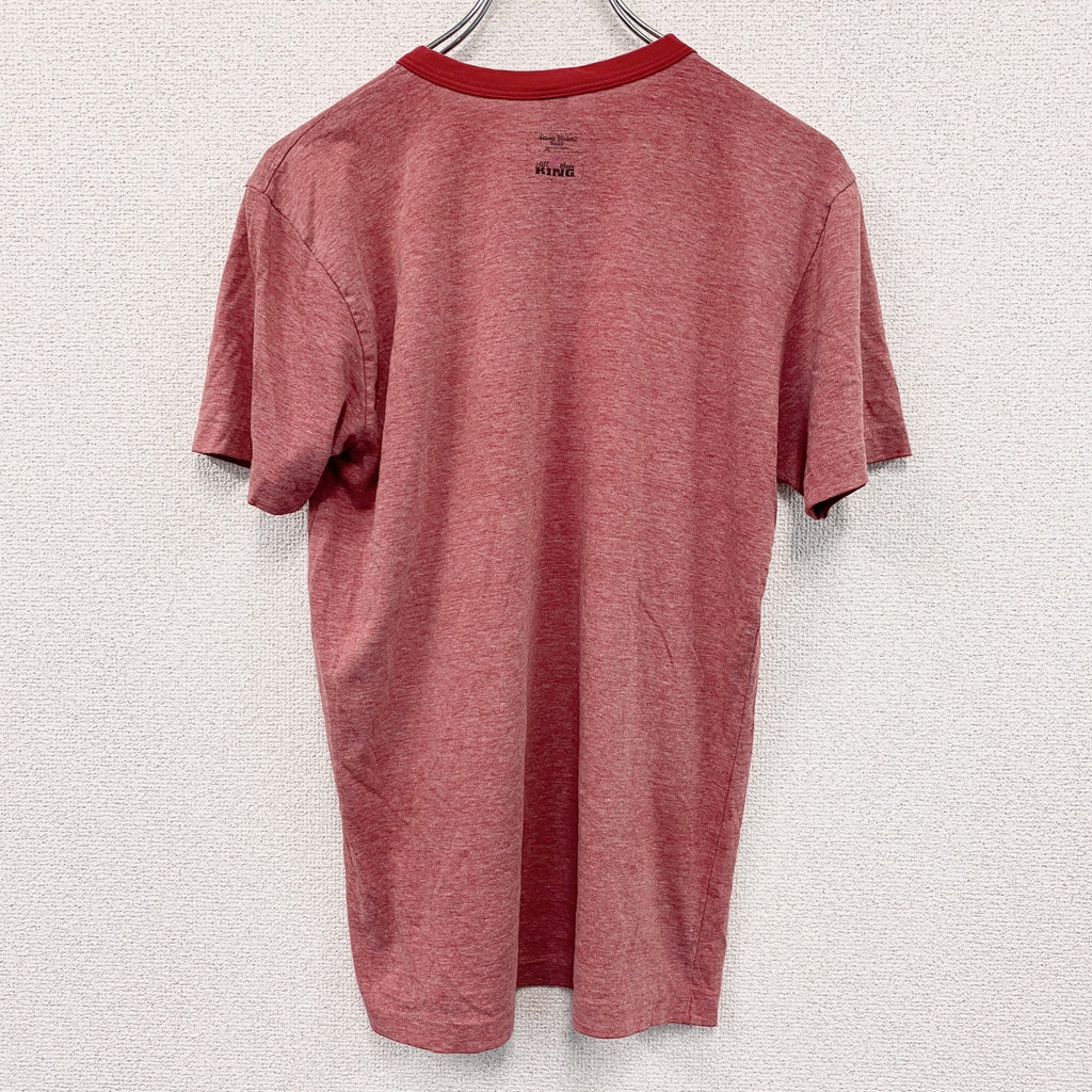 STANDARD AMERICAN　ブーブーベア　半袖プリントリンガーTシャツ　キャラクターT　アニメT　赤　レッド　Mサイズ
