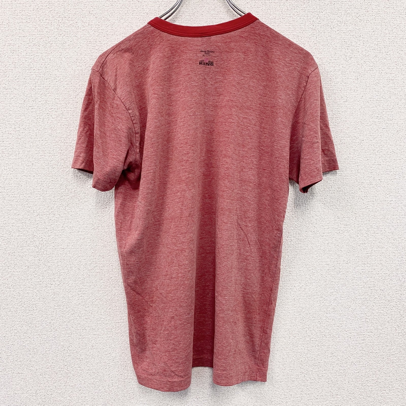 STANDARD AMERICAN　ブーブーベア　半袖プリントリンガーTシャツ　キャラクターT　アニメT　赤　レッド　Mサイズ