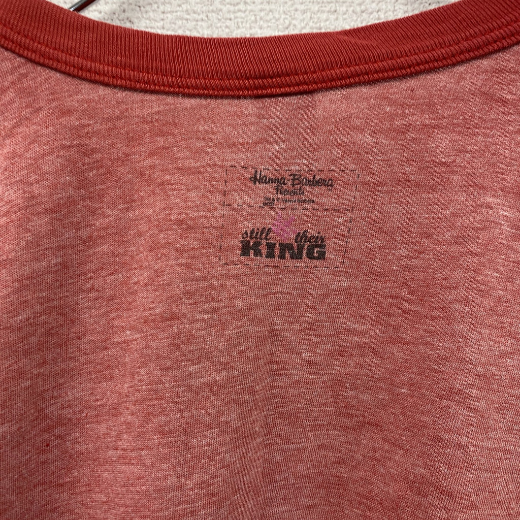 STANDARD AMERICAN　ブーブーベア　半袖プリントリンガーTシャツ　キャラクターT　アニメT　赤　レッド　Mサイズ