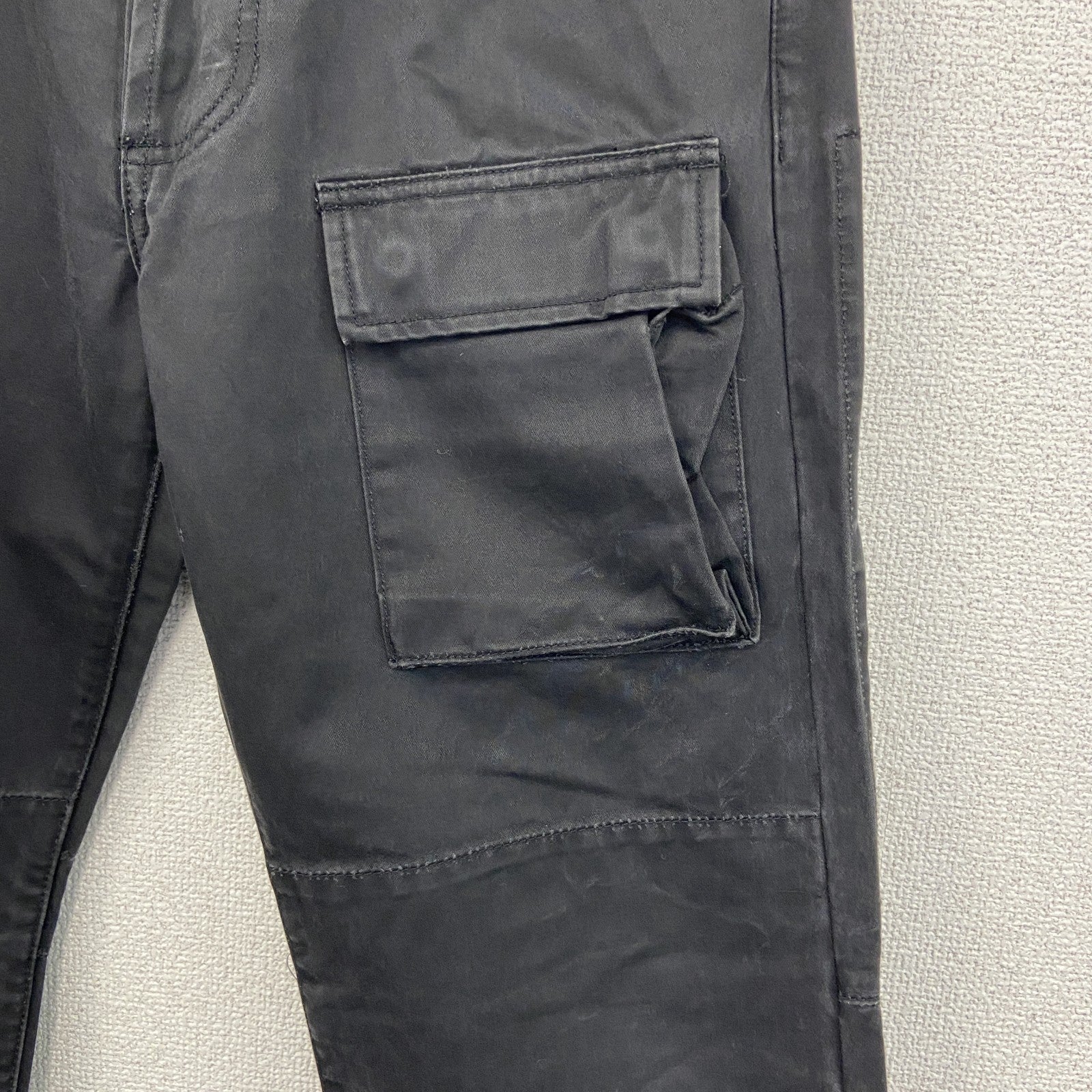 STUSSY　ステューシー　カーゴパンツ　チノパン　ボタンフライ　黒　ブラック　34サイズ