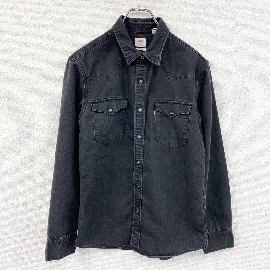 Levi's　長袖ウエスタンシャツ　黒　ブラック　Sサイズ