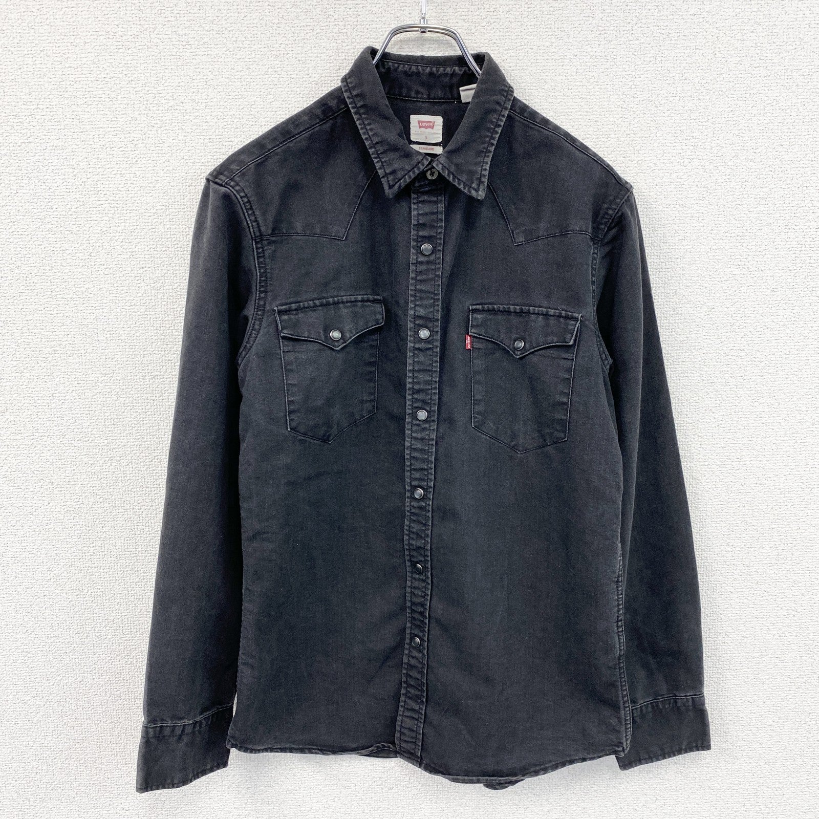 Levi's　長袖ウエスタンシャツ　黒　ブラック　Sサイズ