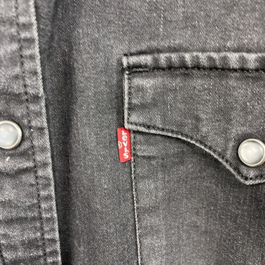 Levi's　長袖ウエスタンシャツ　黒　ブラック　Sサイズ