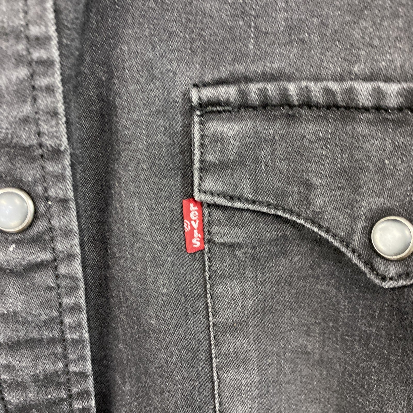 Levi's　長袖ウエスタンシャツ　黒　ブラック　Sサイズ