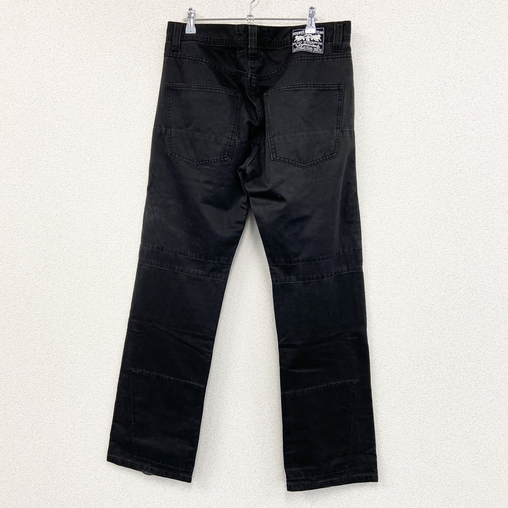 STUSSY　ステューシー　カーゴパンツ　チノパン　ボタンフライ　黒　ブラック　34サイズ