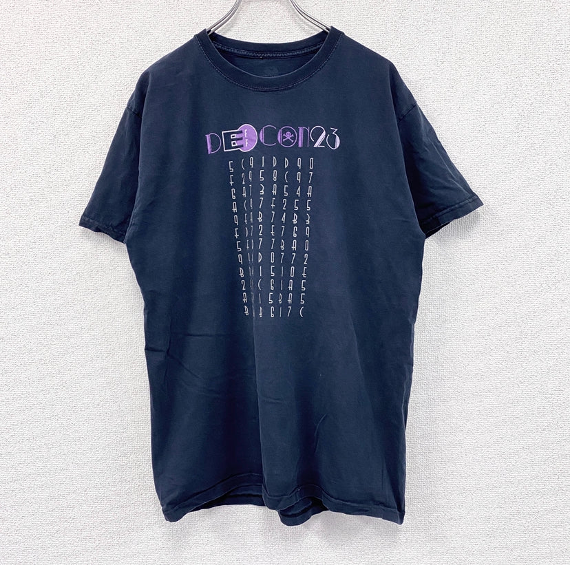 FRUIT OF THE LOOM　フルーツオブザルーム　電子フロンティア財団　両面プリント　黒　ブラック　Lサイズ