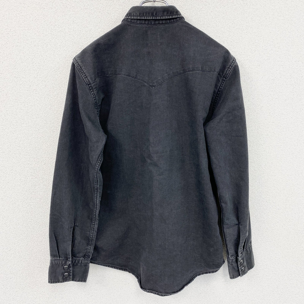 Levi's　長袖ウエスタンシャツ　黒　ブラック　Sサイズ