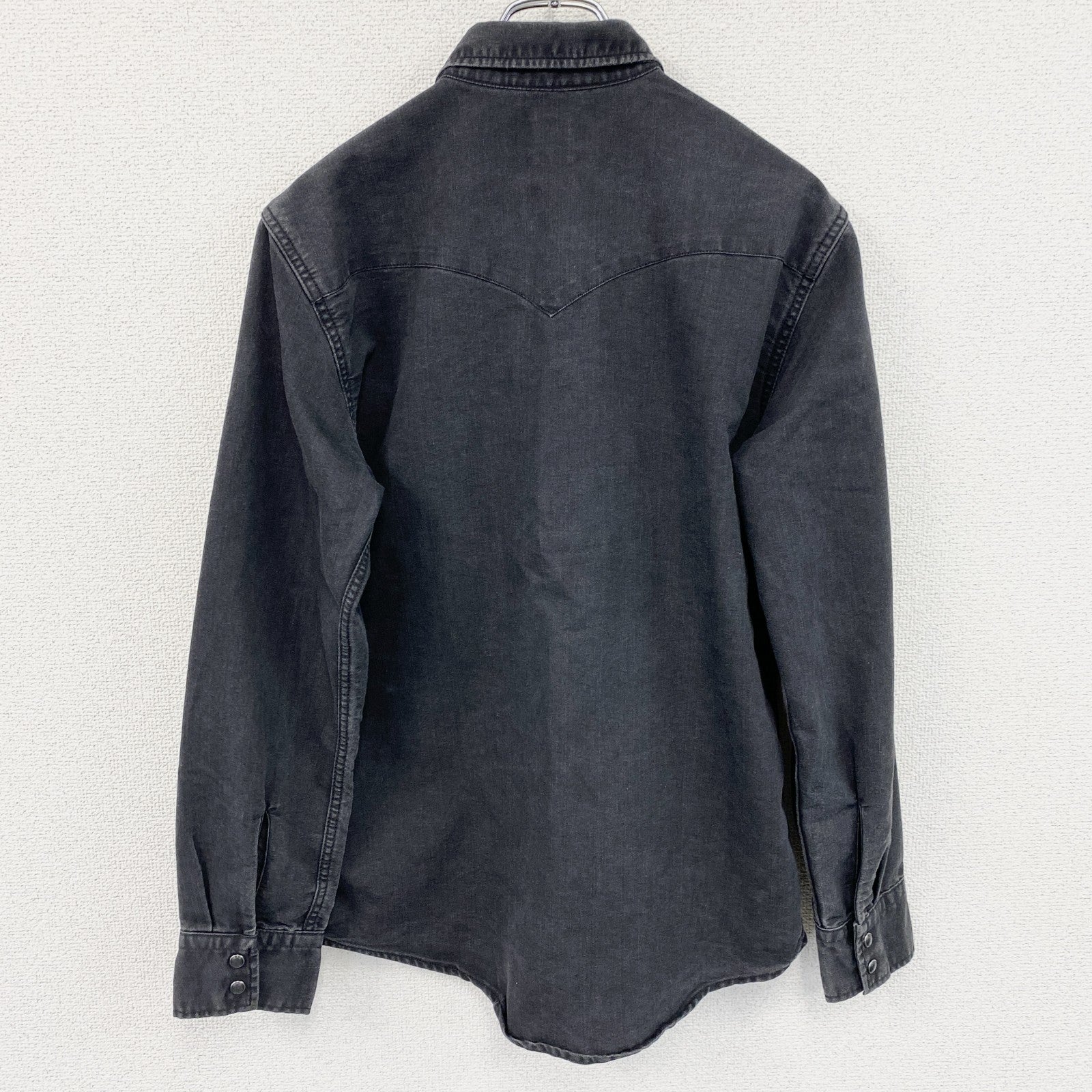 Levi's　長袖ウエスタンシャツ　黒　ブラック　Sサイズ