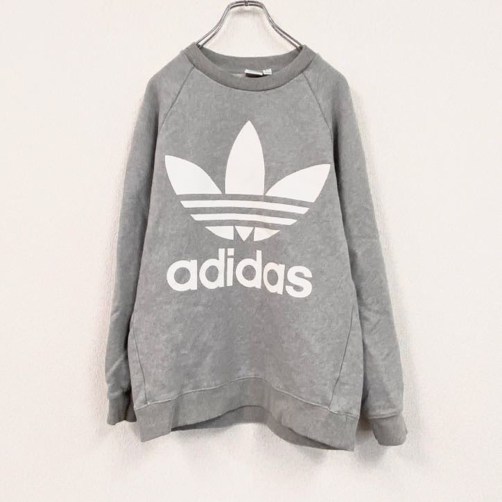 adidas　アディダス　スウェット/トレーナー　灰色　グレー　XOTサイズ