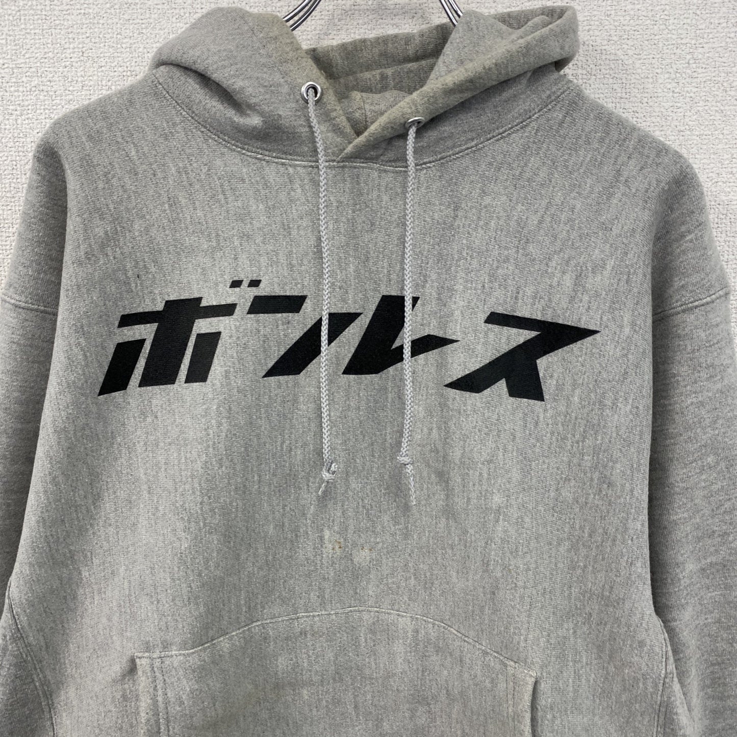 00s　Champion　チャンピオン　リバースウィーブ　スウェットパーカー/フーディー　灰色　グレー　Lサイズ　