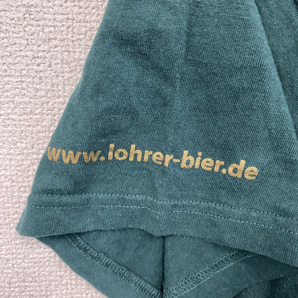 Lohrer Bier　半袖プリントTシャツ　ワンポイント　緑　グリーン　L/XLサイズ