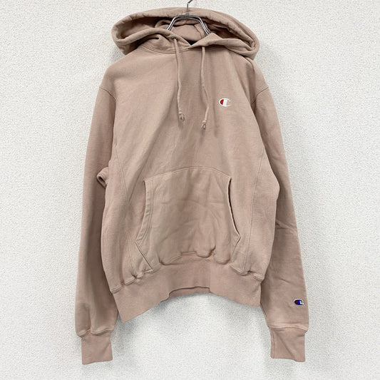 Champion　チャンピオン　リバースウィーブ　スウェットパーカー/フーディー　ヘビーウェイト　現行　ピンクベージュ　Sサイズ