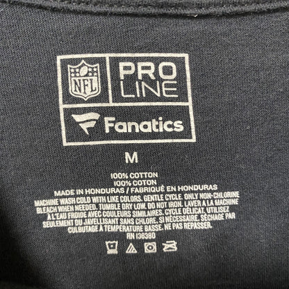 古着 used　PROLINE　NFL　RAIDERS　半袖オフィシャルプリントTシャツ　クルーネック　黒　ブラック　Mサイズ