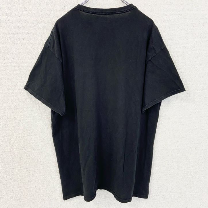 古着 used　SPENCER’S　半袖英字プリントデザインTシャツ　クルーネック　黒　ブラック　春夏服　XLサイズ