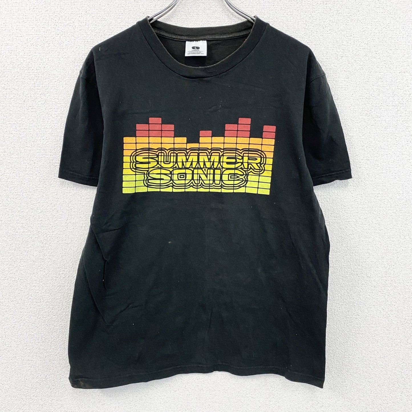 00s　SUMMER SONIC 2000　サマーソニック　半袖プリントTシャツ　ヴィンテージ　黒　ブラック　Lサイズ