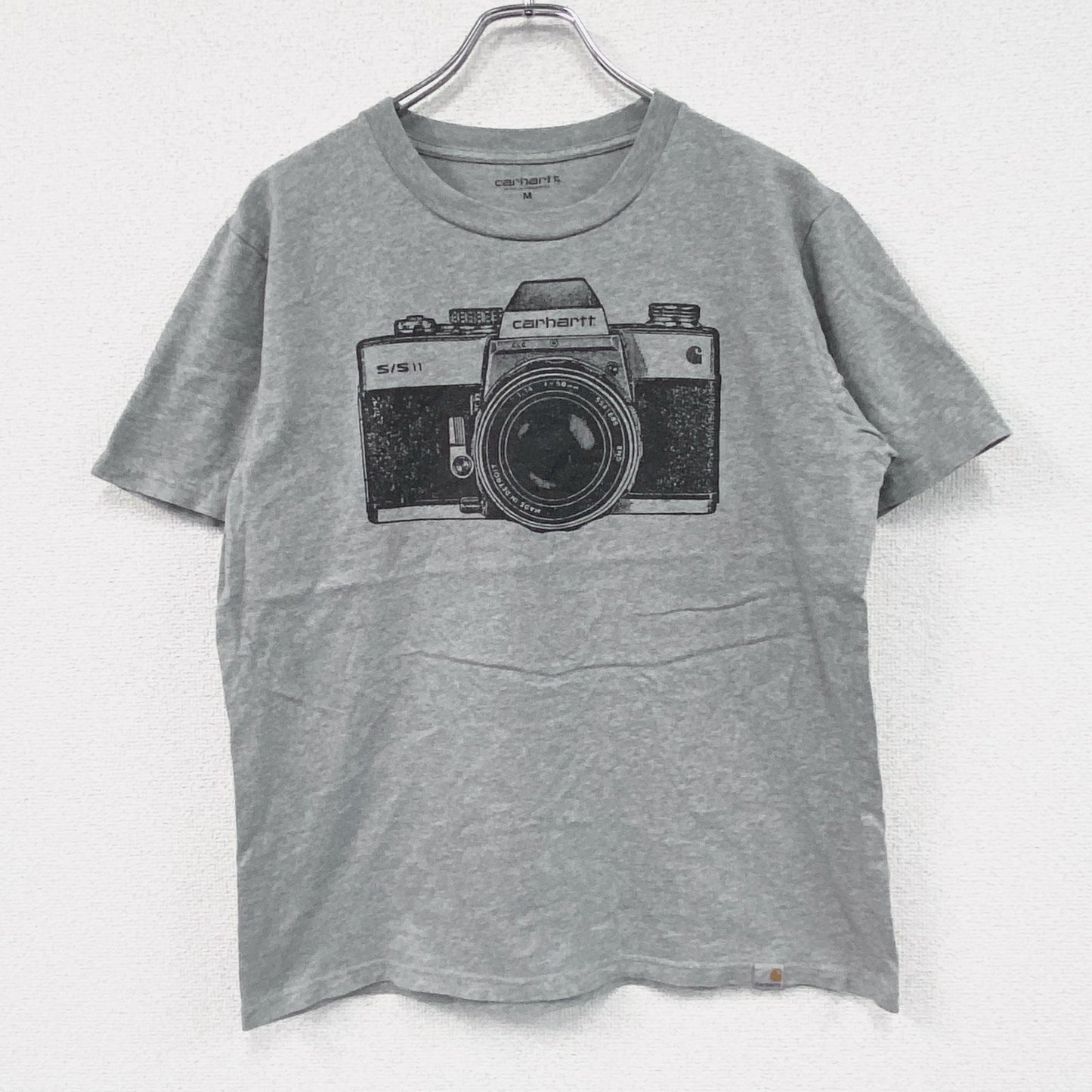 Carhartt　カーハート　半袖プリントTシャツ　カメラ　灰色　グレー　Mサイズ