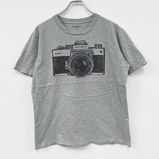 Carhartt　カーハート　半袖プリントTシャツ　カメラ　灰色　グレー　Mサイズ