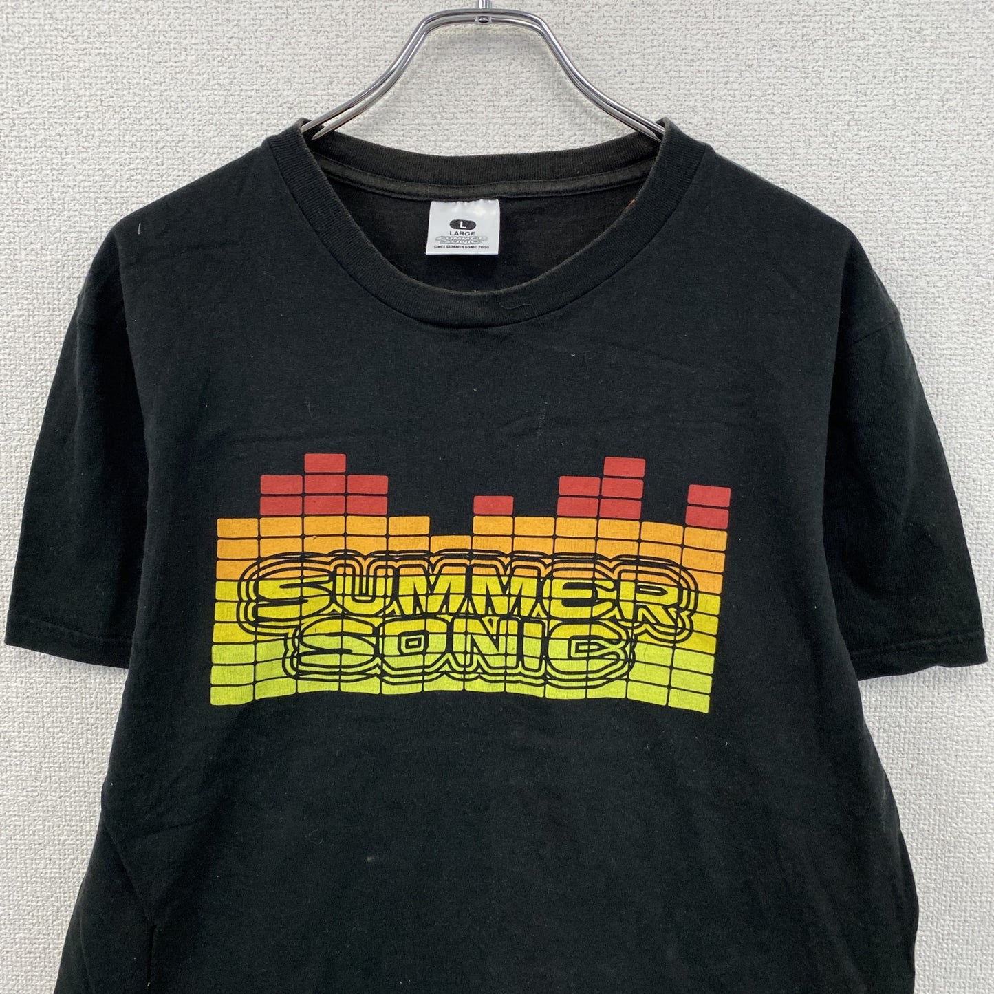 00s　SUMMER SONIC 2000　サマーソニック　半袖プリントTシャツ　ヴィンテージ　黒　ブラック　Lサイズ