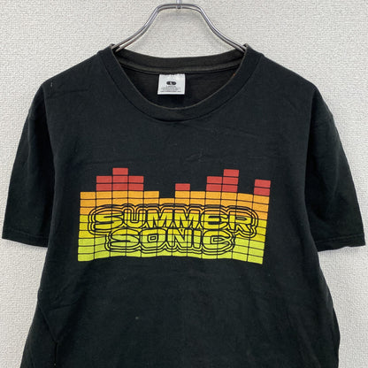 00s　SUMMER SONIC 2000　サマーソニック　半袖プリントTシャツ　ヴィンテージ　黒　ブラック　Lサイズ