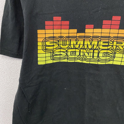 00s　SUMMER SONIC 2000　サマーソニック　半袖プリントTシャツ　ヴィンテージ　黒　ブラック　Lサイズ