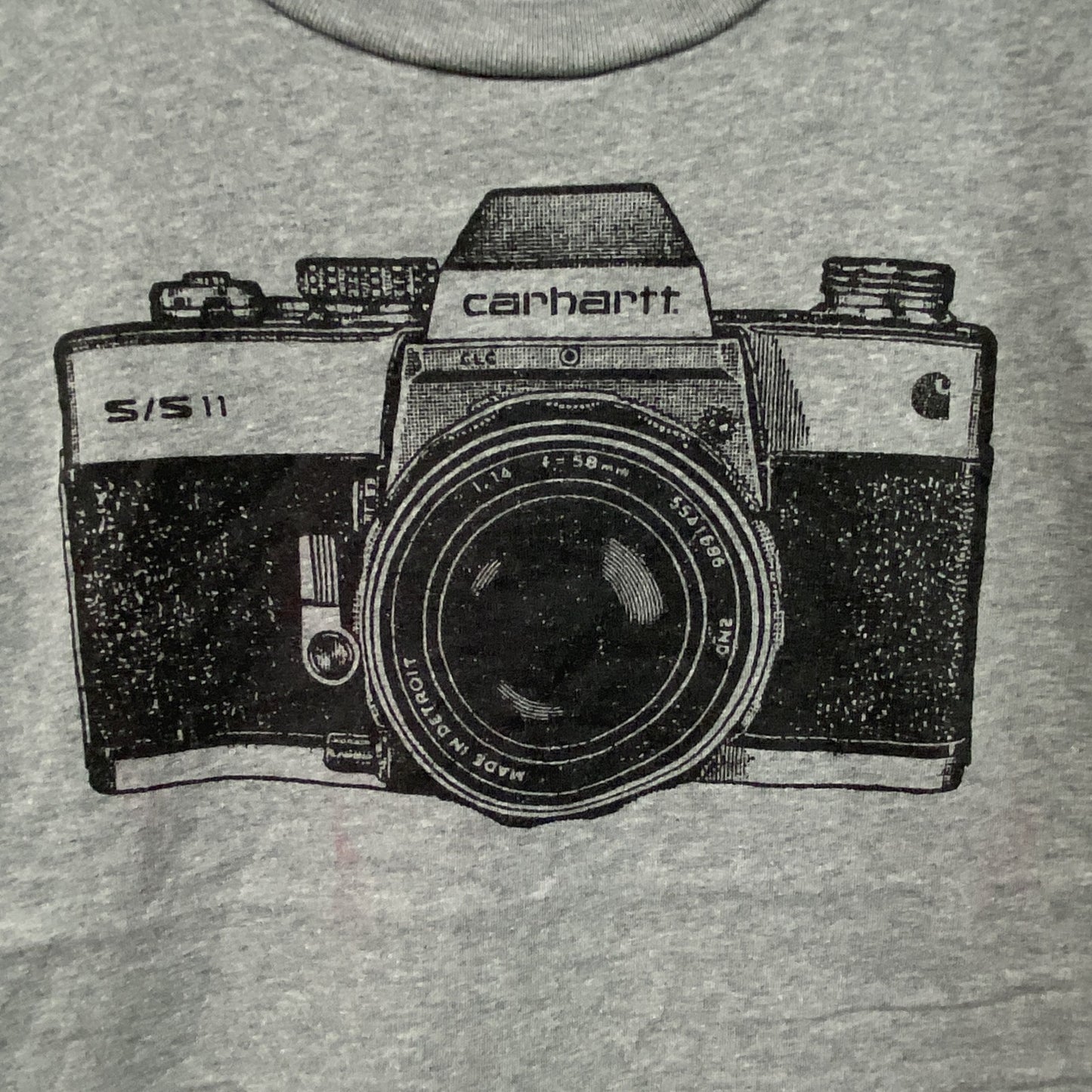 Carhartt　カーハート　半袖プリントTシャツ　カメラ　灰色　グレー　Mサイズ