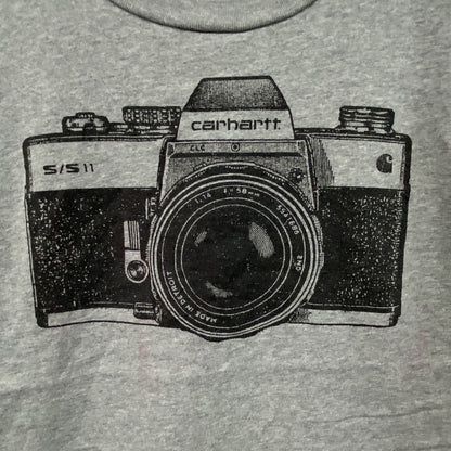 Carhartt　カーハート　半袖プリントTシャツ　カメラ　灰色　グレー　Mサイズ