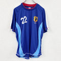 JFA　半袖Tシャツ　ユニフォーム　青　ブルー　Lサイズ