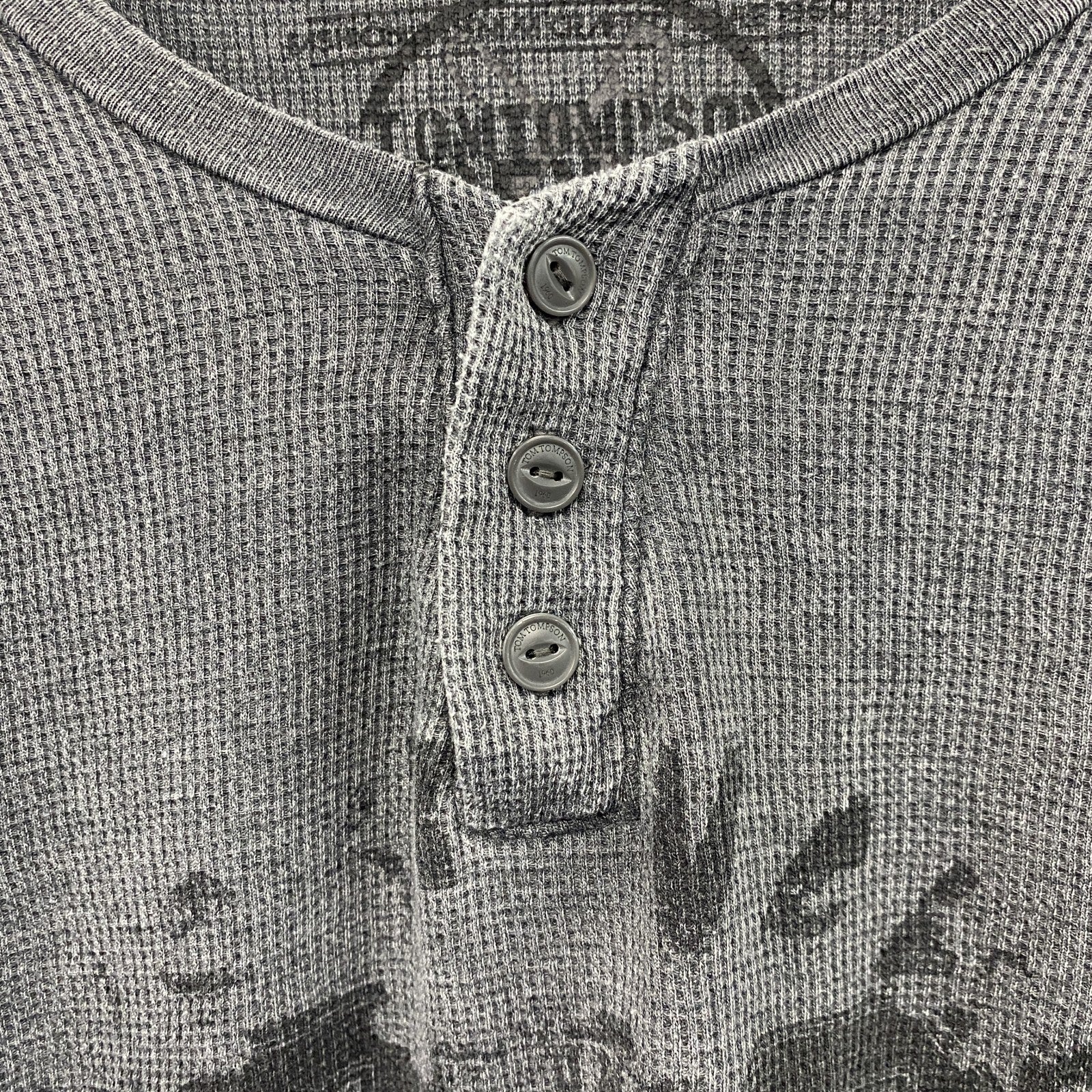 TOMTOMPSON　DENIM　長袖Tシャツ/サーマルロンT　灰色　グレー　3XL　
