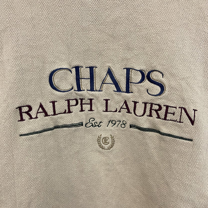 90s　CHAPS　チャップス　Ralph Lauren　ラルフローレン　スウェット/トレーナー　ベージュ　Lサイズ