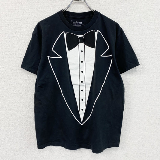 Urban Pipeline　アーバンパイプライン　半袖プリントTシャツ　だまし絵　黒　ブラック　Lサイズ