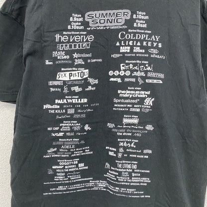 00s　SUMMER SONIC 2000　サマーソニック　半袖プリントTシャツ　ヴィンテージ　黒　ブラック　Lサイズ