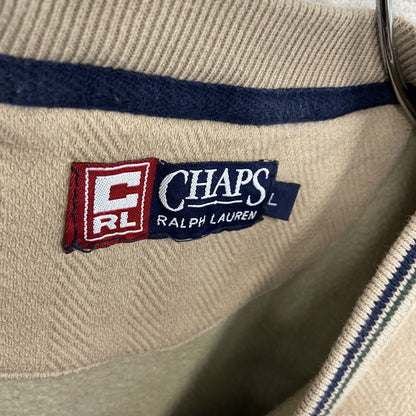 90s　CHAPS　チャップス　Ralph Lauren　ラルフローレン　スウェット/トレーナー　ベージュ　Lサイズ
