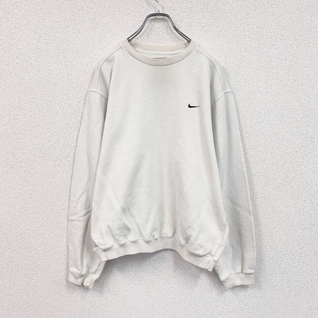 00s　NIKE　ナイキ　スウェット/トレーナー　ヴィンテージ　白　ホワイト　Mサイズ