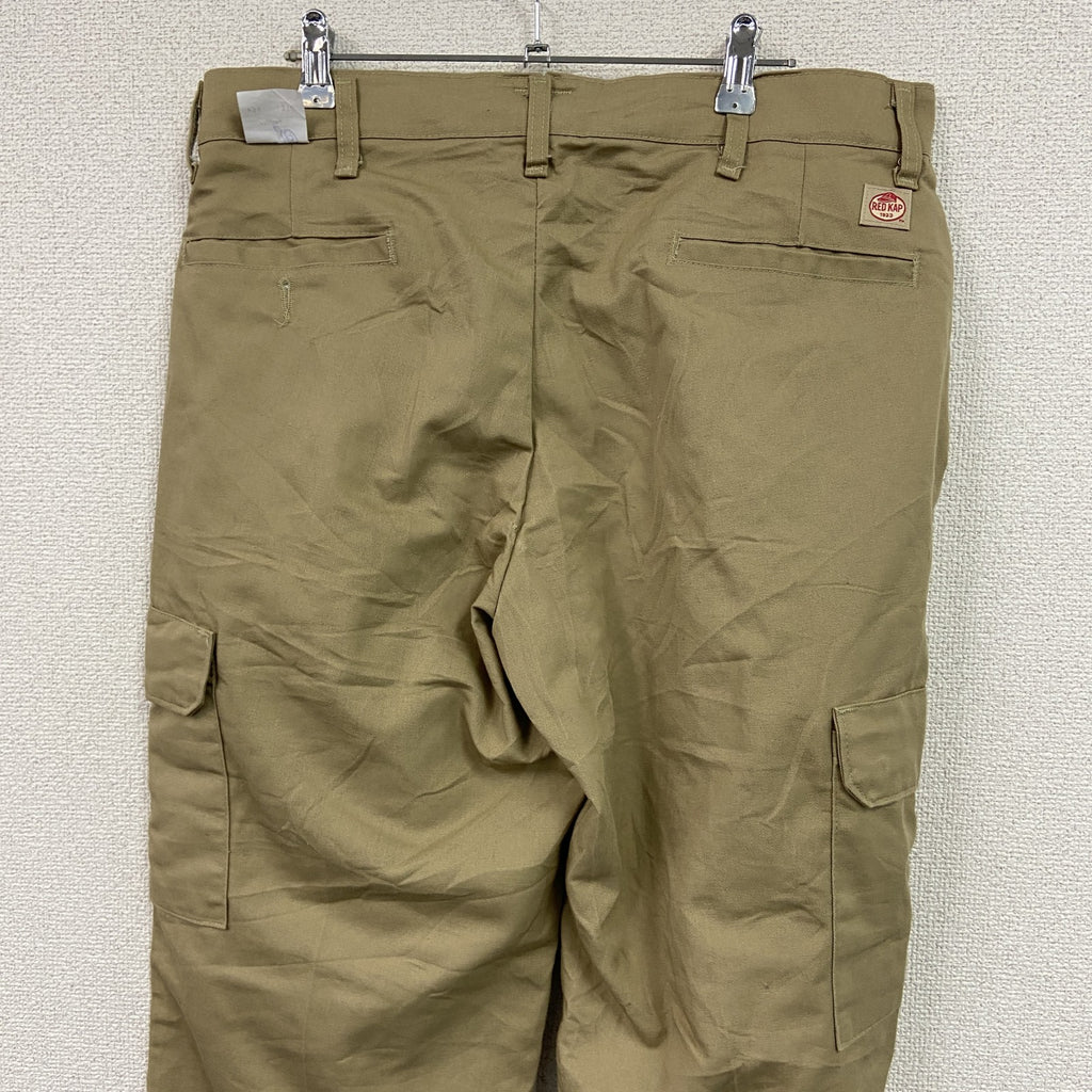 RED KAP　レッドキャップ　カーゴパンツ　ワークパンツ　ジップフライ　ベージュ　W34サイズ