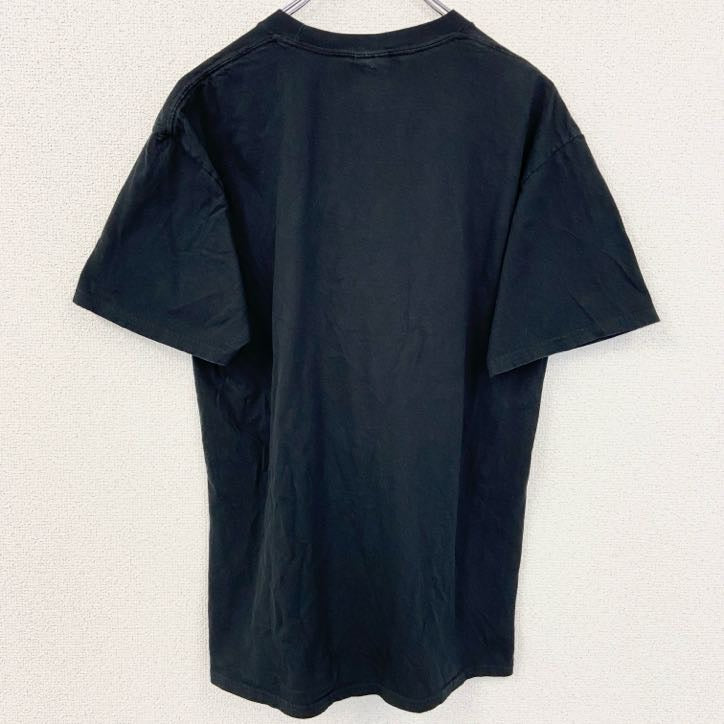 古着 used　PORT&COMPANY　半袖プリントクルーネックTシャツ　NGHL　ホッケー　スポーツ　黒　ブラック　Mサイズ