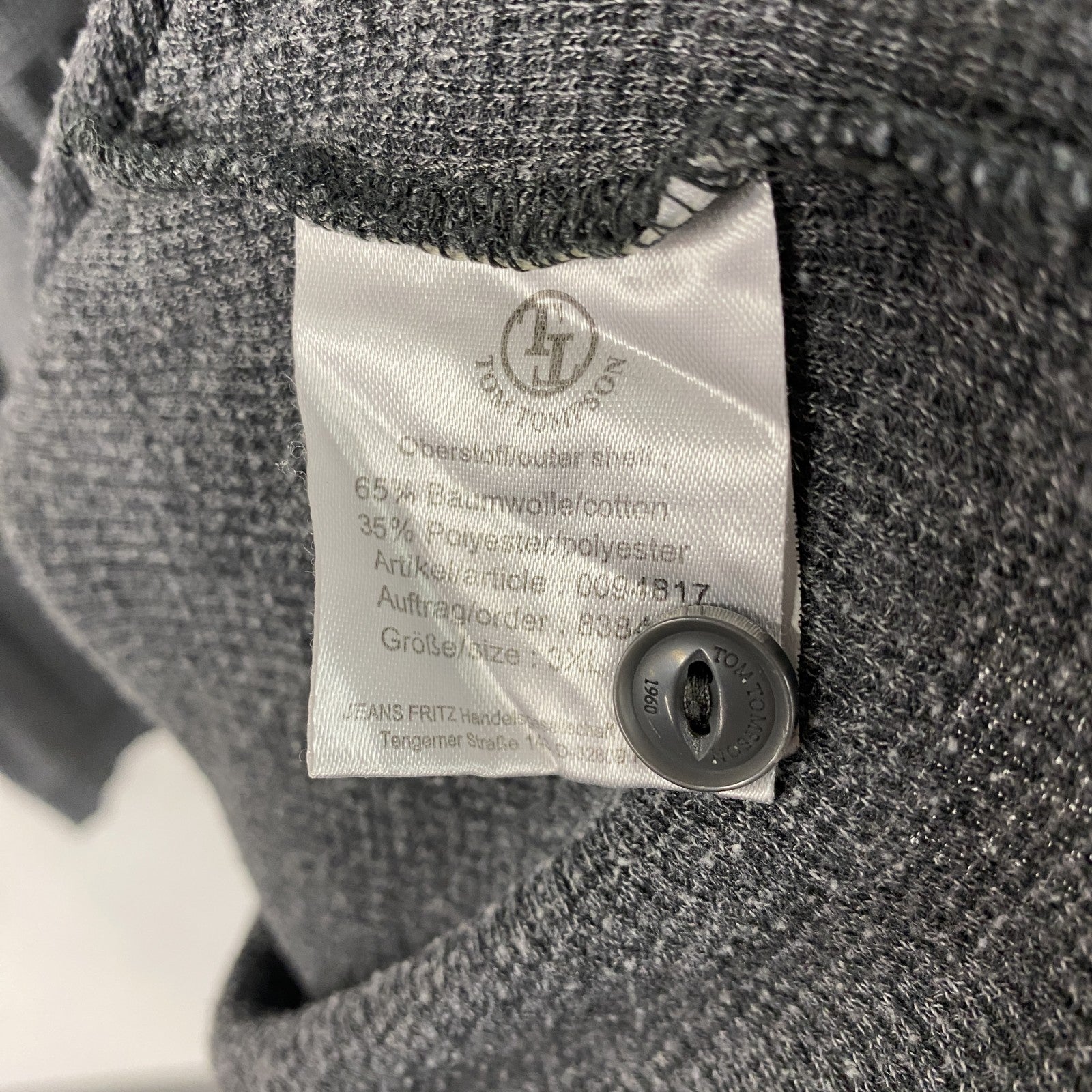 TOMTOMPSON　DENIM　長袖Tシャツ/サーマルロンT　灰色　グレー　3XL　