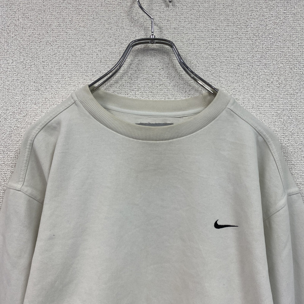 00s　NIKE　ナイキ　スウェット/トレーナー　ヴィンテージ　白　ホワイト　Mサイズ