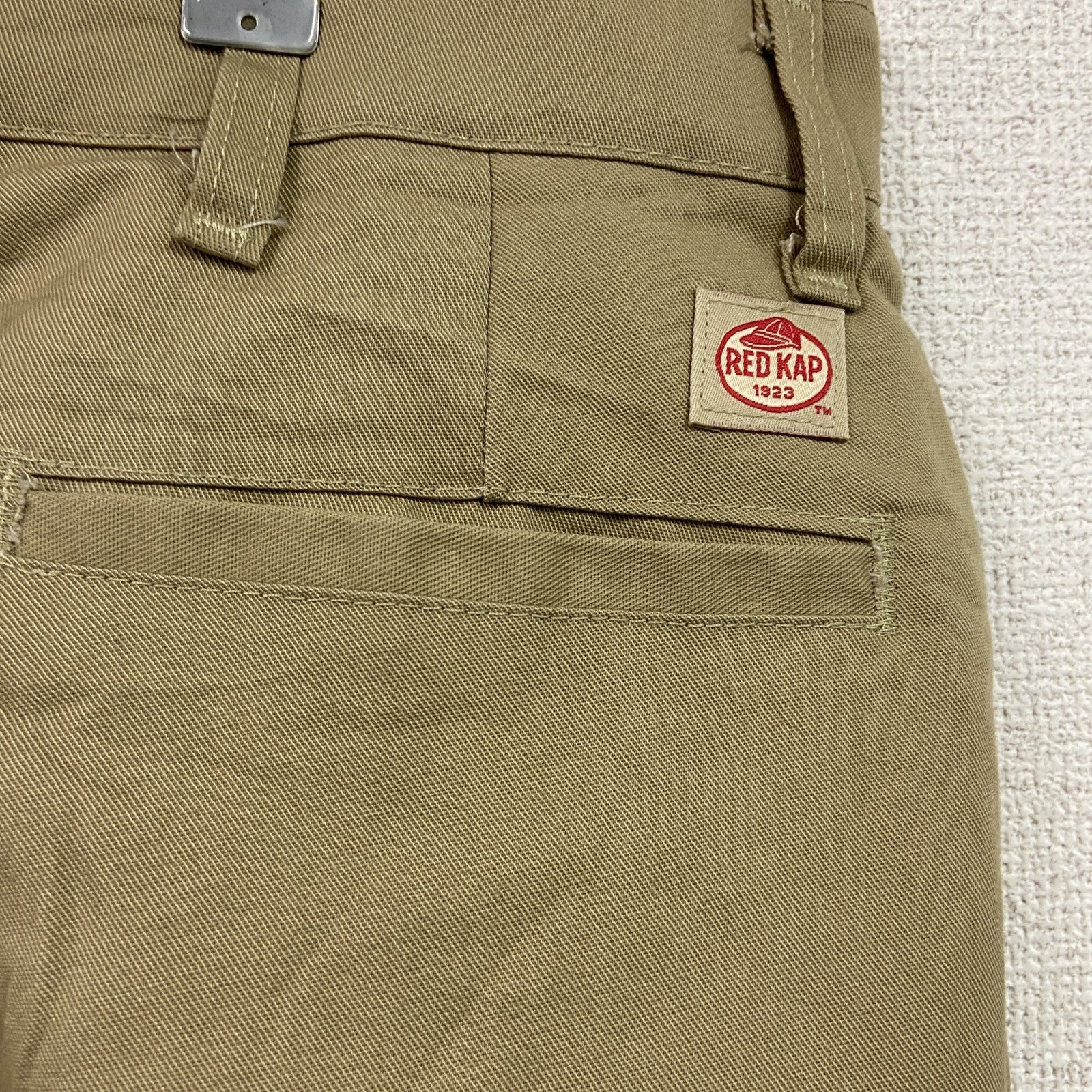 RED KAP　レッドキャップ　カーゴパンツ　ワークパンツ　ジップフライ　ベージュ　W34サイズ
