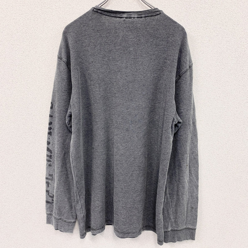 TOMTOMPSON　DENIM　長袖Tシャツ/サーマルロンT　灰色　グレー　3XL　