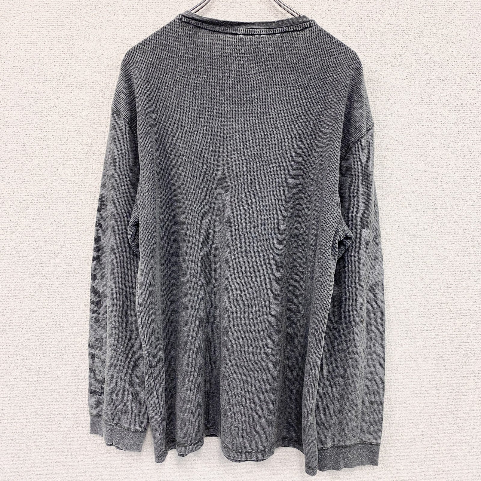 TOMTOMPSON　DENIM　長袖Tシャツ/サーマルロンT　灰色　グレー　3XL　