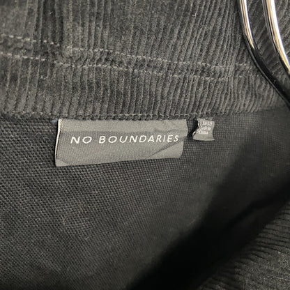 NO BOUNDARIES　フルジップジャケット　フラップポケット　黒　ブラック　2XLサイズ