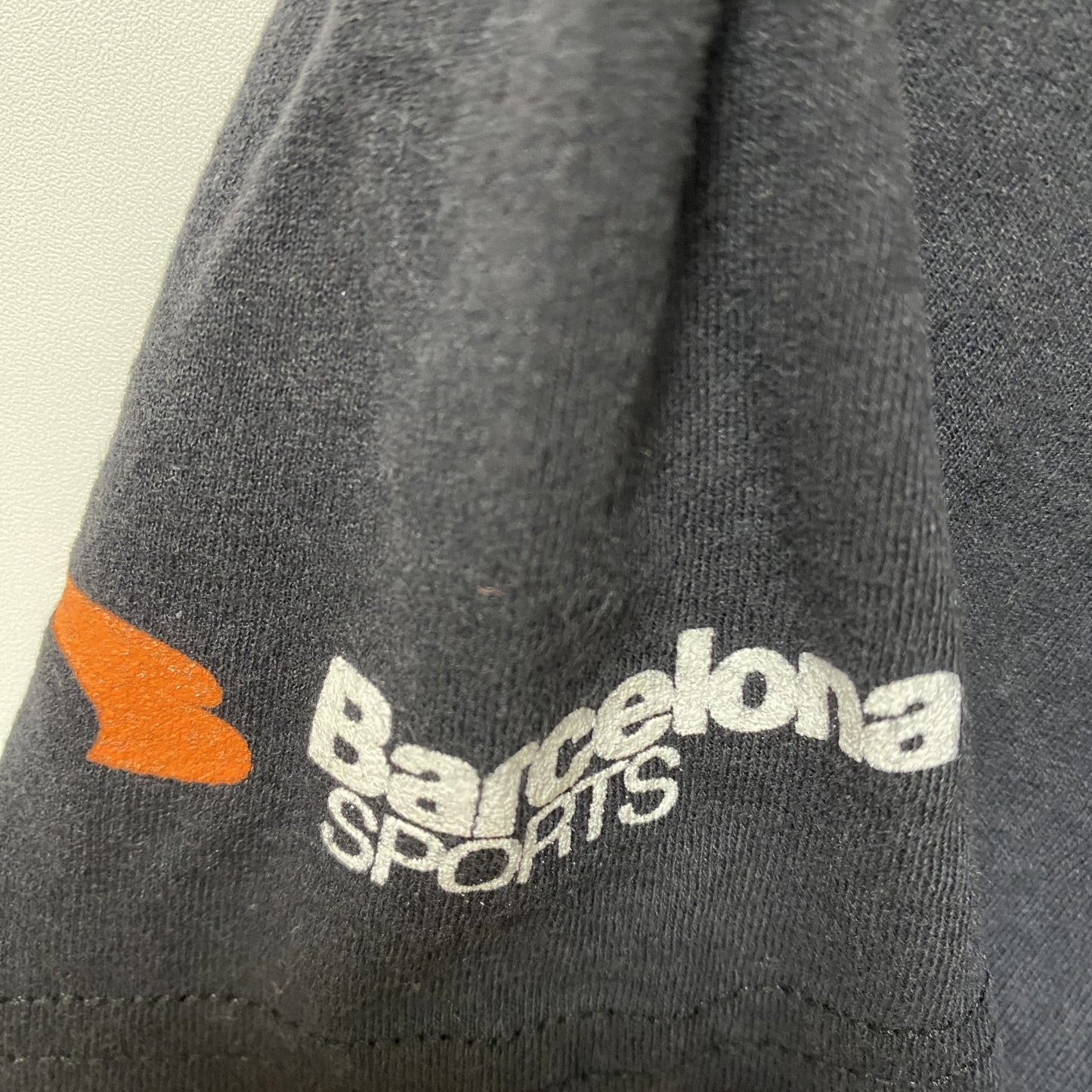 古着 used　Adidas　アディダス　半袖クルーネックデザインプリントTシャツ　黒　Texas　バレーボール　Mサイズ