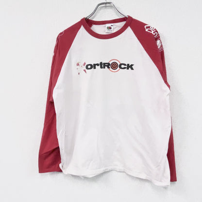 FRUIT OF THE LOOM　フルーツオブザルーム　長袖Tシャツ/ロンT　白　ホワイト　XLサイズ
