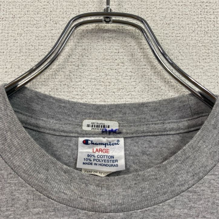Champion　チャンピオン　半袖プリントTシャツ　灰色　グレー　Lサイズ
